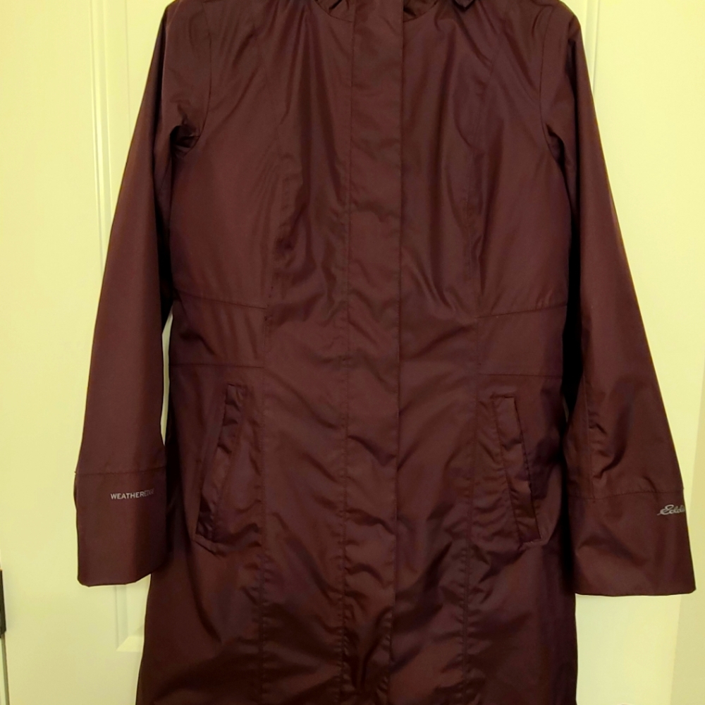 Eddie Bauer Womens Girl On The Go Insulated Trench Coat Size Medium